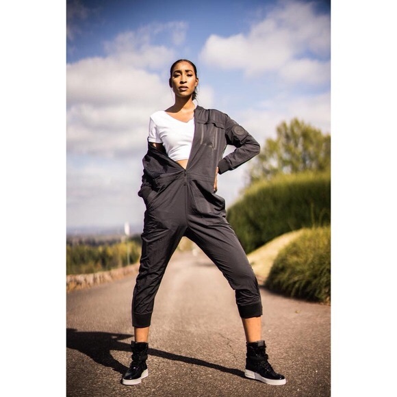 nike black slouchy jumpsuit